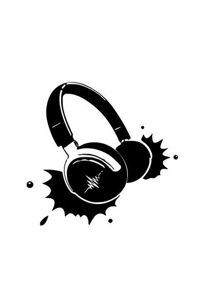 habune سماعة رأس DJ ذاتية الصنع، جودة A+، أسود، 30 × 30 سم، متينة