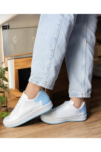 eformoda by emre yılmaz White Blue Women's Sneakers Complete and Wide Resources for Air22 Model