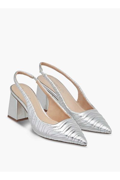 Paprika Paprika Quilted Slingback Mules with Block Heel