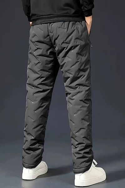GHASSY CO. Ghassy Co. Unisex διπλής στρώσης εξαιρετικά θερμικό νερό και αντιανεμικό παντελόνι ποδηλάτου σκι με γούνα εσωτερικά
