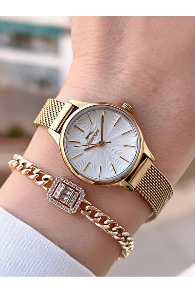 Slazenger Steel Cord 2 Years Warranty 5 Atm Bracelet Gift Women Wrist Watch Bsl.09.2458.3.03