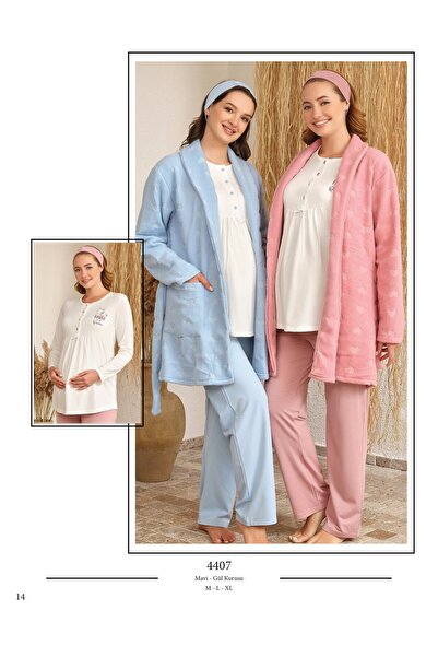 Baha 004407000 Lohusa 3-Piece Nightgown Set