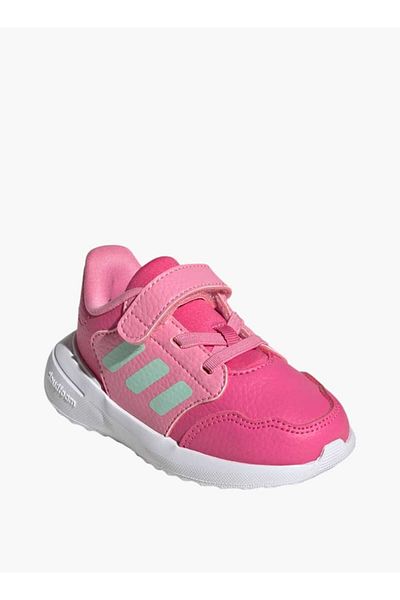 adidas Girls' Logo Detail Running Shoes with Hook and Loop Closure - Tensaur Run 3.0 EL