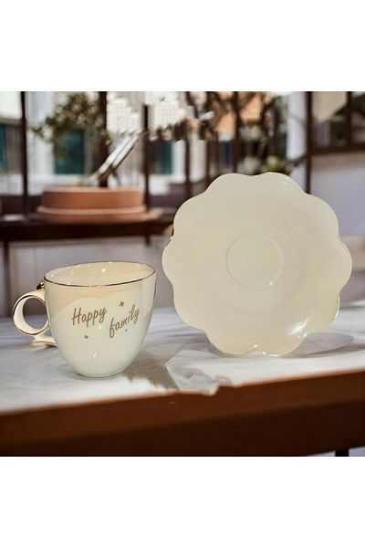 decovien 6 Persons Porcelain Nescafe Tea Cup Set