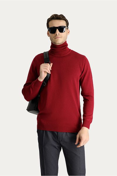 Kiğılı Turtleneck Regular Fit Cotton Knitwear Sweater