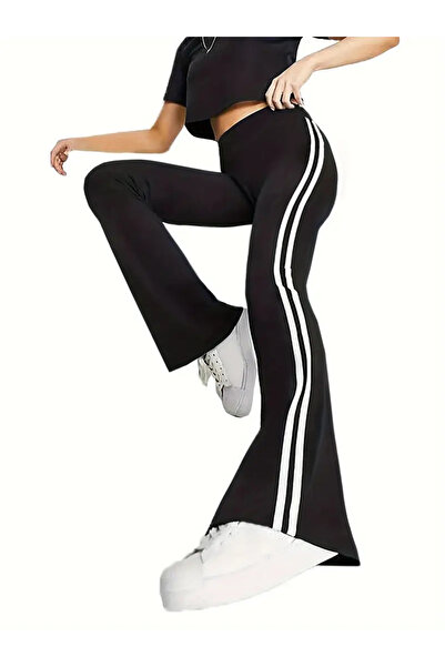 Genel Markalar ŞIK KADIN YOGA VE FİTNES İÇİN RAHAT VE ESNEK GENİŞ PAÇALI PANTOLON