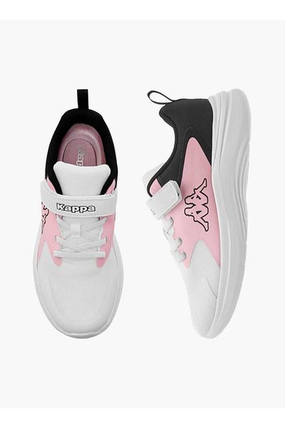 Kappa Girls' Colourblock Sports Shoes with Hook and Loop Closure