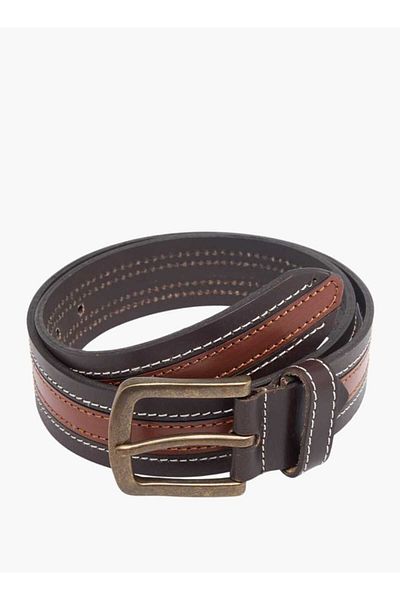 Lee Cooper Colourblock Belt with Pin Buckle Closure