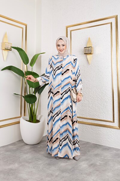 HİRA LİFE FASHİON Kadın Hakim Yaka Ve Önü Boydan Düğmeli Yanı Cep Detaylı Des...