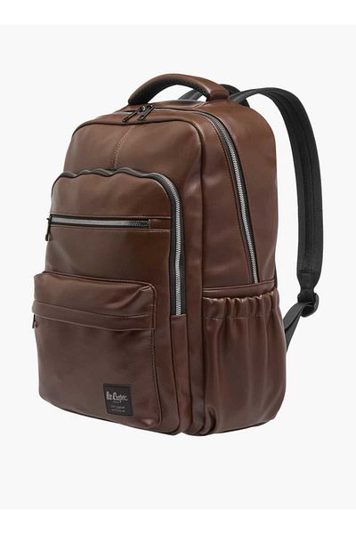 Lee Cooper Lee Cooper Solid Backpack with Adjustable Strap and Zip Closure