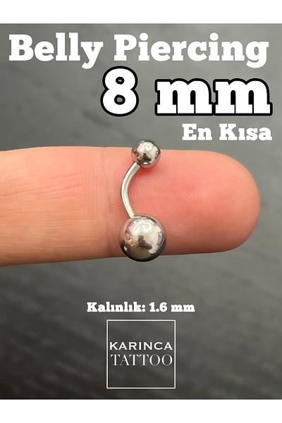 Karınca Piercing Small Size Flat Belly Piercing