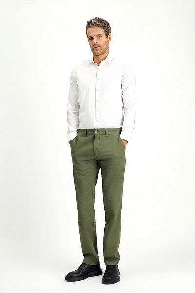 Kiğılı Long Sleeve Slim Fit Slim Fit Classic Non Iron Print Cotton Shirt