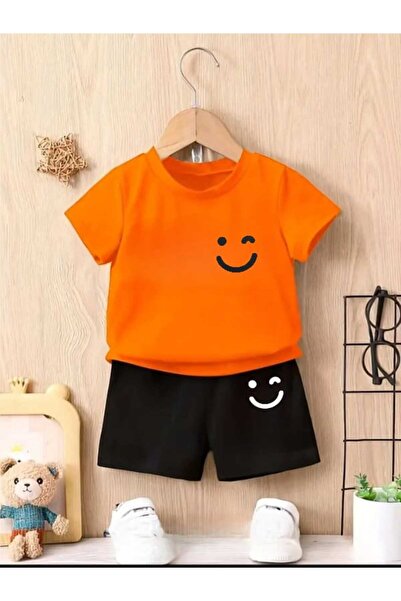 DOCE ELEGANTE بدلة أطفال مطبوعة بالرموز التعبيرية