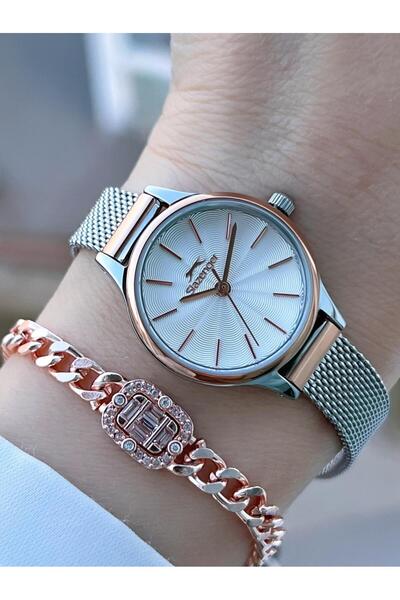 Slazenger Steel Cord 2 Years Warranty 5 Atm Bracelet Gift Women Wrist Watch Bsl.09.2458.3.06