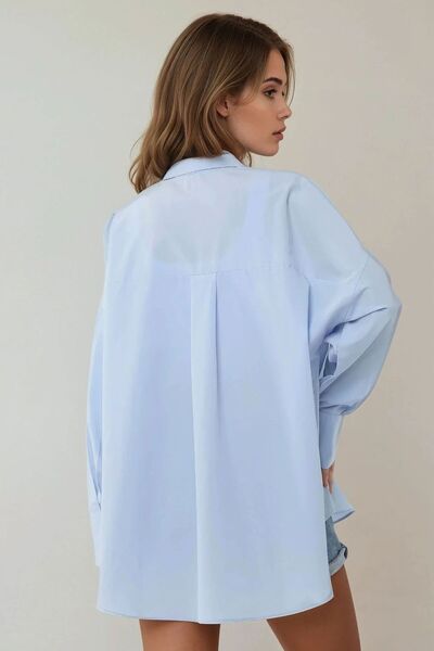 Hiccup Klasik Yaka ile Keten Karışım Regüler Fit Gömlek