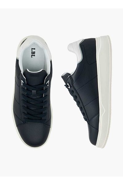 LBL by Shoexpress LBL by Shoexpress Solid Ankle Sneakers with Lace-Up Closure