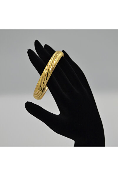 15 Gr 22 Ayar Mozaik Desenli Altın Bilezik