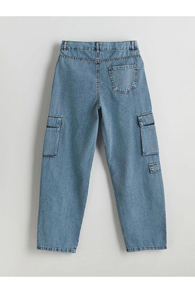 LC Waikiki Pantaloni cargo pentru băieți cu talie elastică reglabilă
