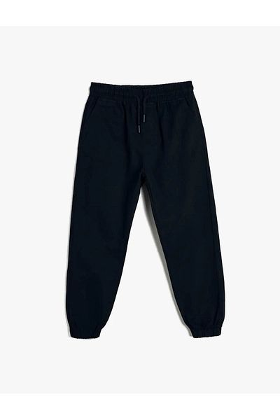 Koton Cotton Jogger Pants - with Pockets and Elastic Waist