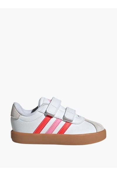 adidas Girls' Panelled Sneakers with Hook and Loop Closure - VL COURT 3 0 CF I
