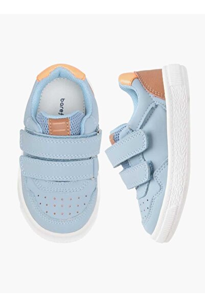 Barefeet Panelled Sneakers with Hook and Loop Closure