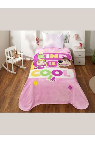 Taç Single Masha and Bear Blanket