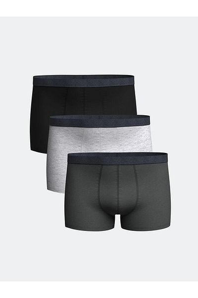 LC Waikiki Standard Mold Cotton Flexible Men's Boxers 3-Piece