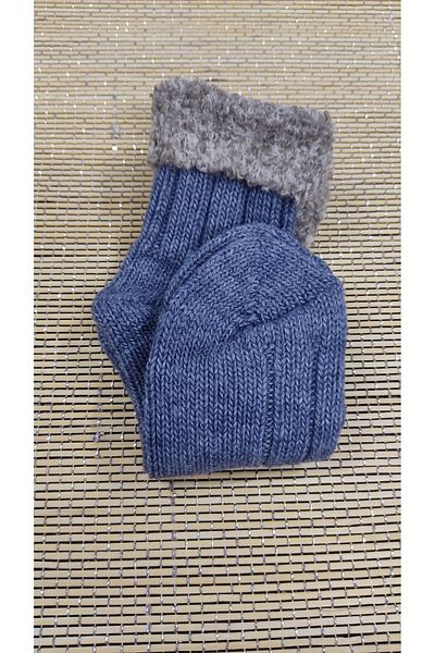 Leement socks Дамски вълнени чорапи с къдрави ботуши, стилни и качествени, 1 чифт