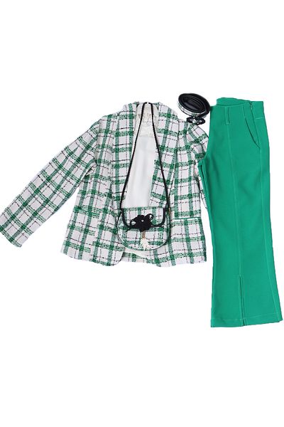 HÇM Girl's 3 Piece Set with Jacket and Bag Gift Eco Deşensi A64