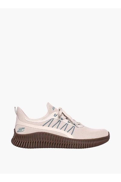 SKECHERS Men's Logo Detail Sports Shoes with Lace-Up Closure - BOBS GEO