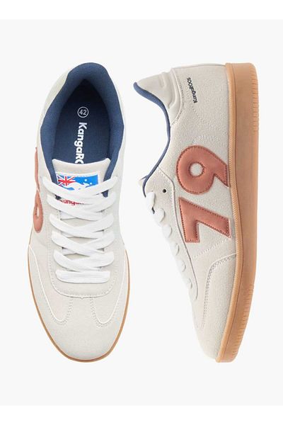 Kangaroos Men's Applique Detail Sports Shoes with Lace-Up Closure
