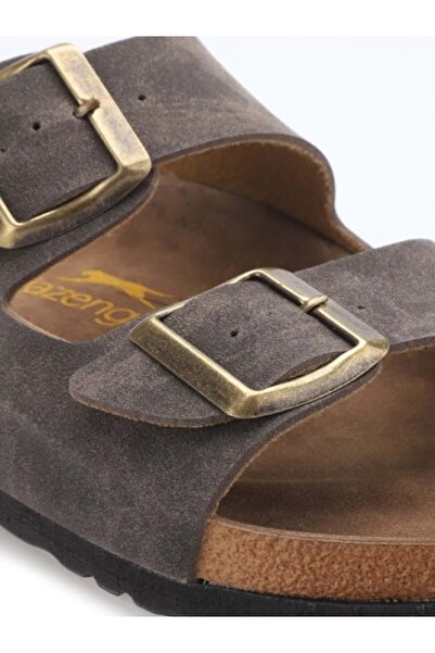 Slazenger Дамски чехли от набук Lens 300N - Slazenger - Кафяви - ST00192-Brown-36