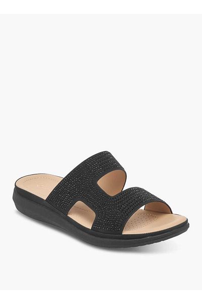 Le Confort Embellished Slip-On Strap Sandals