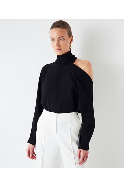 İpekyol Knitwear Mix Cut Cutout Blouse