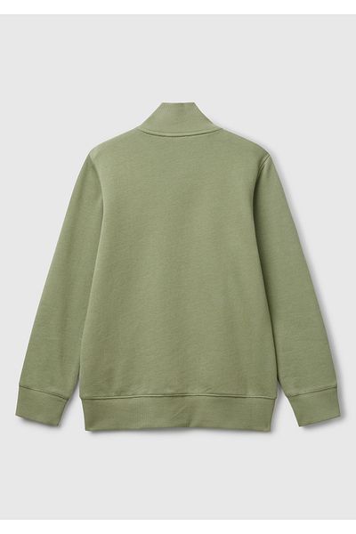 United Colors of Benetton Суитшърт с лого в цвят каки за момче