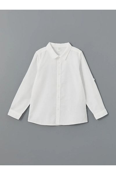 LC Waikiki Long Sleeve Basic Boy's Shirt