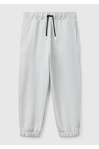 United Colors of Benetton Φόρμα Jogger με λογότυπο με λεπτομέρεια για αγόρι σε γκρι μελανζέ πίσω τσέπη