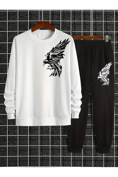 FULL TOLERANCE Yd Desing Sports Eagle Printed Underwear Suit for Men