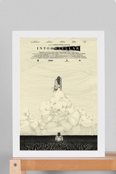Saturn Pictură cu cadru interstelar - Pictură poster film interstelar