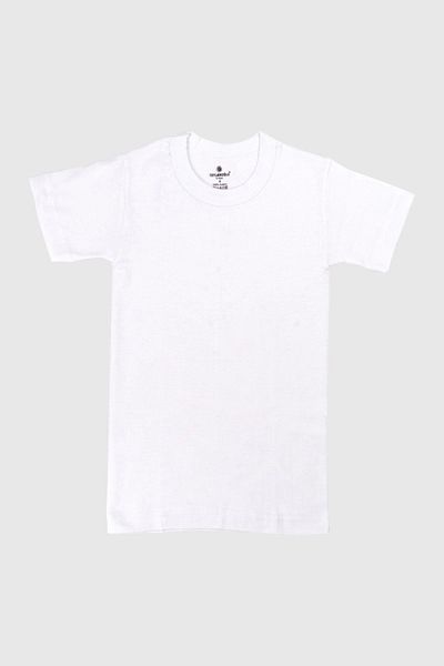 Ceylanoğlu Ribbed Boy's 0-Neck Undershirt 6-Pack Gkc329