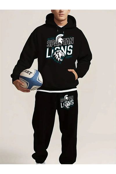 FULL TOLERANCE Yd Desing Oversize Lion Printed Top Set