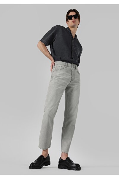 Colin's 046 Marco Loose Straight Fit Orta Bel Düz Paça Erkek Gri Jean Pantolo...