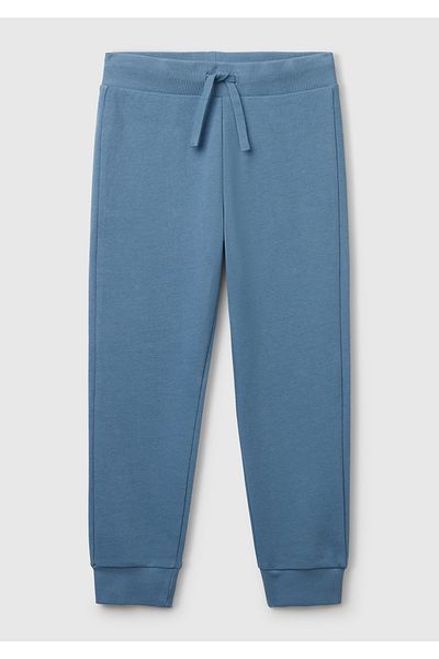 United Colors of Benetton Pantaloni de trening pentru băiat Airman Blue cu buzunar la spate cu logo