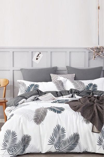Always Double Sided Duvet Cover Set with Elastic Sheets