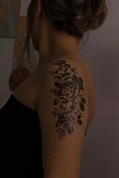 TAKIŞTIR Geçici Çiçek Figürlü Büyük Boy Dövme Tattoo