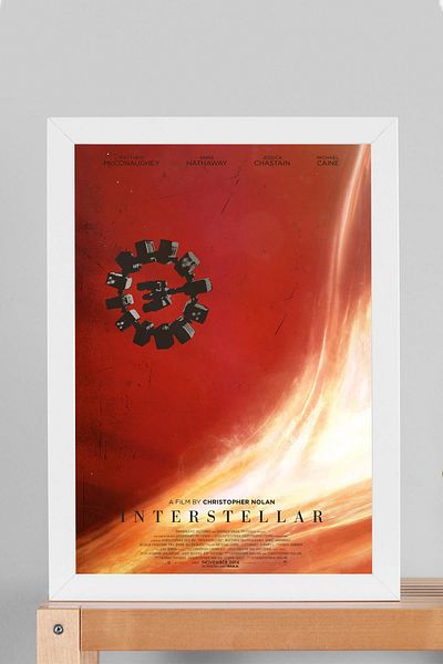 Saturn Pictură cu cadru interstelar - Pictură poster film interstelar