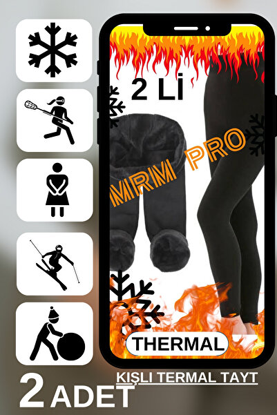 SOF Kadın Siyah Içi Peluşlu Kışlık Termal Tayt Içlik Tayt Pantolon Tayt Koşu ...