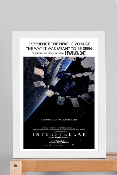 Saturn Επιτραπέζιο με πλαίσιο Interstellar - Επιτραπέζια αφίσα ταινίας Interstellar