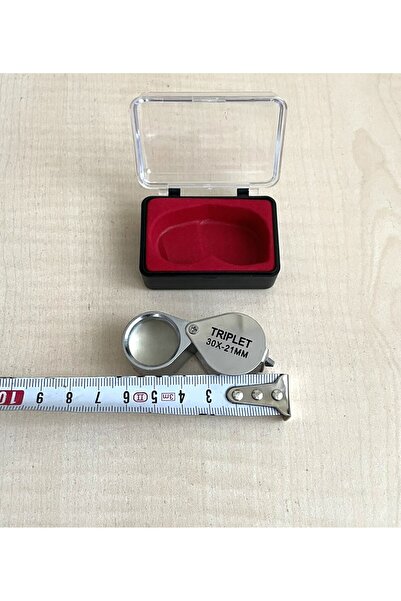 SANAT TACİRİ 30X 21mm Metal Small Close-Up Magnifier Pocket Magnifier