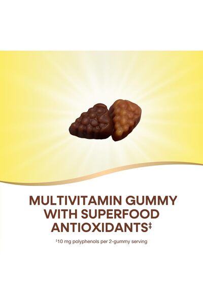 Nature's Way Alive! Women's 50+ Daily Gummy Multivitamins, Heart, Brain & Bone Support, Mixed Berry, 130 Gummies
